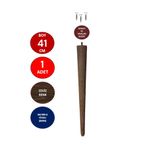TNT Tekli Ceviz 41 Cm Ahşap Ayak Konik Masa-Sandalye-Tabure- Sehpa Ayağı Çap:4,6cm 3301000000658