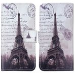 Tnviud PU Flip Deri Çanta Kılıf Kapak Cep Telefonu Kılıfı Koruyucu Kılıf Kapak Kılıf Skin TPU Silikon Kılıf Nokia 105 2G 2023 1.8" için (Stamp Tower Tasarım)