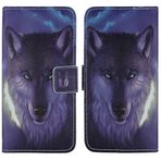 Tnviud PU Flip Deri Çanta Kılıf Kapak Cep Telefonu Kılıfı Koruyucu Kılıf Kapak Kılıf Skin TPU Silikon Kılıf Nokia 105 4G 2023 1.8" için (Kurt Tasarımı)