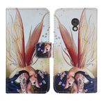Tnviud PU Flip Deri Çanta Kılıf Kapak Cep Telefonu Kılıfı Koruyucu Kılıf TPU Silikon Skin Nokia 235 4G (2024) / 215 4G (2024) / 220 4G (2024) 2.4" (Wing Girl Design) için