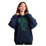 to Cosmos Unisex Oversize Hoodie Just Do Lacivert Kapüşonlu Sweatshirt - L