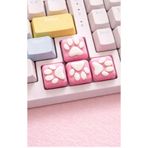 To Design Lab Pati Mekanik Klavye Tuşu Set 4 Adet Beyaz-Pembe