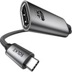 To HDMI Adaptör 0.2 Metre 4K 60Hz Type-C To HDMI Çevirici Dönüştürücü Kablo Thunderbolt 3/4