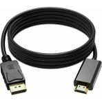 To HDMI Kablo Display Port Çevirici Dönüştürücü 1.8 M
