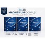 To Life Tolife Magnesium Complex 3Lü Ekonomik Paket (Bisglisinat-Sitrat-Taurat-Malat) ve B6 (P5P) 60 Kapsül