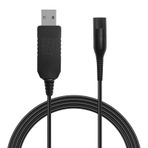 Tobfit Braun 9 8 7 6 5 3 1 serisi için 12 V şarj kablosu, USB şarj kablosu adaptörü tıraş makinesi şarj kablosu 3000S, 3040S, 390CC, 5190CC, 790CC, 760CC, 7865CC (120cm) için