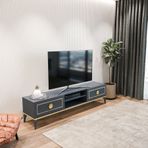 Tocco 1052 Ceylin Modern 2 Kapaklı Raflı Sehpa Lüx Tv Ünitesi
