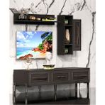 Tocco Tocco-Platin Modern Kitaplıklı Tv Ünitesi - Antrasit