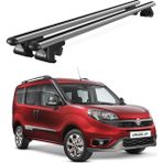 Today Auto Fiat Doblo (2010-2022) Uyumlu Gri Ara Atkı Port Bagaj Tavan Barı - Yüksek tavan uyumlu