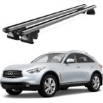 Today Auto Infiniti FX35 (2004-2008) Uyumlu Gri Ara Atkı Port Bagaj Tavan Barı