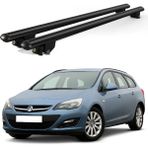 Today Auto Kanca Astra J Kombi (2010-2015) Uyumlu Siyah Kilitli Ara Atkı 110CM Port Bagaj Tavan Barı - Kilitli tavan barı