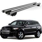 Today Auto Kanca Audi Q7 (2006-2015) Uyumlu Gri Kilitli Ara Atkı 120CM Port Bagaj Tavan Barı