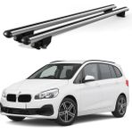 Today Auto Kanca Bmw 2 Serisi (2014 ve Sonrası) Uyumlu Gri Kilitli Ara Atkı 120CM Port Bagaj Tavan Barı