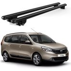 Today Auto Kanca Dacia Lodgy (2012 ve Sonrası) Uyumlu Siyah Kilitli Ara Atkı 120CM Port Bagaj Tavan Barı - kilitli tavan barı
