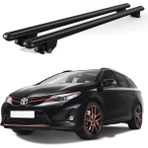 Today Auto Kanca Toyota Auris Touring (2013 ve Sonrası) Uyumlu Siyah Kilitli Ara Atkı 110CM Port Bagaj Tavan Barı - Kilitli tavan barı