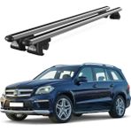 Today Auto Mercedes-Benz Gl (X166) (2013-2016) Uyumlu Gri Ara Atkı Port Bagaj Tavan Barı - Gri alüminyum tavan barı