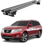 Today Auto Nissan Pathfinder (2013-2020) Uyumlu Gri Ara Atkı Port Bagaj Tavan Barı - Tavan barı seti