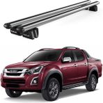 Today Auto Pençe Isuzu D-Max (2013-2020) Uyumlu Gri Ara Atkı 135CM Port Bagaj Tavan Barı - Gri renk seçeneği