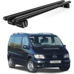 Today Auto Pençe Mercedes-Benz V Series (1996-2003) Uyumlu Siyah Ara Atkı 135CM Port Bagaj Tavan Barı - Yüksek tavan çitası uyumlu