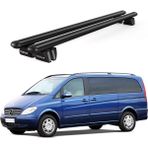 Today Auto Pençe Mercedes-Benz Viano (W639) (2003-2014) Uyumlu Siyah Ara Atkı 135CM Port Bagaj Tavan Barı - Yüksek tavan çitası uyumlu