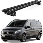 Today Auto Pençe Mercedes-Benz Vito (W447) (2014 ve Sonrası) Uyumlu Siyah Ara Atkı 135CM Port Bagaj Tavan Barı - Yüksek Tavan Çitası