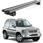 Today Auto Pençe Mitsubishi Pajero 3D (1999-2006) Uyumlu Gri Ara Atkı Port Bagaj Tavan Barı - Tavan barı seti