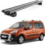 Today Auto Pençe Peugeot Partner Tepee (2002-2008) Uyumlu Gri Ara Atkı 109CM Port Bagaj Tavan Barı - Gri tavan barı