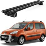 Today Auto Pençe Peugeot Partner Tepee (2002-2008) Uyumlu Siyah Ara Atkı 109CM Port Bagaj Tavan Barı - 000-Siyah