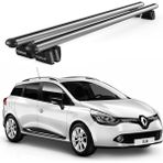 Today Auto Pençe Renault Clio Sport Tourer (2013-2022) Uyumlu Gri Ara Atkı 109CM Port Bagaj Tavan Barı - Gri renk seçeneği