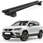 Today Auto Pençe Seat Ateca (2016 ve Sonrası) Uyumlu Siyah Ara Atkı Port Bagaj Tavan Barı - Seat Ateca uyumlu