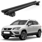 Today Auto Pençe Seat Ateca Ara Atkı (2016 ve Sonrası) Uyumlu Siyah Ara Atkı Port Bagaj Tavan Barı