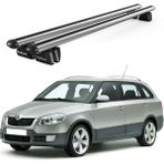 Today Auto Pençe Skoda Fabia Scout Sw (2009-2014) Uyumlu Gri Ara Atkı Port Bagaj Tavan Barı - Ara atkı tavan barı