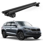 Today Auto Pençe Skoda Kodiaq Ara Atkı (2017 ve Sonrası) Uyumlu Siyah Ara Atkı Port Bagaj Tavan Barı - Yüksek tavan uyumlu