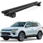 Today Auto Pençe Ssangyong Korando Ara Atkı (2019 ve Sonrası) Uyumlu Siyah Ara Atkı Port Bagaj Tavan Barı - Tavan barı uyumlu