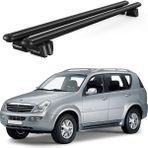 Today Auto Pençe Ssangyong Rexton Mkı (2001-2006) Uyumlu Siyah Ara Atkı Port Bagaj Tavan Barı - Siyah tavan barı seti