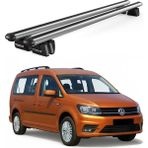 Today Auto Pençe Volkswagen Caddy Maxi Life 5d (2007-2015) Uyumlu Gri Ara Atkı Port Bagaj Tavan Barı - Gri tavan barı seti