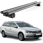 Today Auto Pençe Volkswagen Passat Variant B7 (2010-2014) Uyumlu Gri Ara Atkı Port Bagaj Tavan Barı - Tavan barı seti