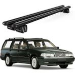 Today Auto Pençe Volvo 960 Sw (1991-1998) Uyumlu Siyah Ara Atkı Port Bagaj Tavan Barı - Volvo 960 uyumlu