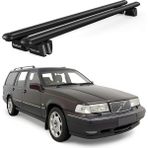 Today Auto Pençe Volvo V90 Sw (1997-1999) Uyumlu Siyah Ara Atkı Port Bagaj Tavan Barı