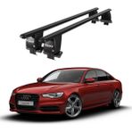 Today Auto Royal Audi A6 (2018 ve Sonrası) Uyumlu Siyah Kilitli Ara Atkı Port Bagaj Tavan Barı - Kilitli tavan barı