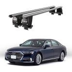 Today Auto Royal Audi A8 (2017 ve Sonrası) Uyumlu Gri Kilitli Ara Atkı Port Bagaj Tavan Barı - Kilitli tavan barı