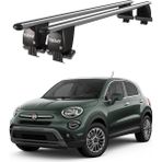Today Auto Royal Fiat 500X (2015 ve Sonrası) Uyumlu Gri Ara Atkı Port Bagaj Tavan Barı - Tavan barı seti