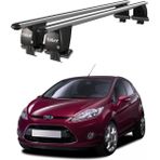 Today Auto Royal Ford Fiesta Vı (2008-2013) Uyumlu Gri Kilitli Ara Atkı Port Bagaj Tavan Barı - Kilitli tavan barı