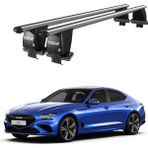Today Auto Royal Genesis G70 (2017 ve Sonrası) Uyumlu Gri Kilitli Ara Atkı Port Bagaj Tavan Barı - Kilitli tavan barı