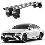 Today Auto Royal Genesis G80 (2017 ve Sonrası) Uyumlu Gri Ara Atkı Port Bagaj Tavan Barı - Tavan barı seti