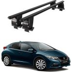 Today Auto Royal Honda Civic Ix (2011-2015) Uyumlu Siyah Kilitli Ara Atkı Port Bagaj Tavan Barı - Kilitli tavan barı
