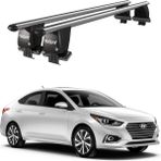 Today Auto Royal Hyundai Accent V (2017 ve Sonrası) Uyumlu Gri Ara Atkı Port Bagaj Tavan Barı