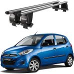 Today Auto Royal Hyundai I10 (2007-2013) Uyumlu Gri Kilitli Ara Atkı Port Bagaj Tavan Barı - Kilitli gri port bagaj barı