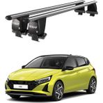 Today Auto Royal Hyundai I20 (2020 ve Sonrası) Uyumlu Gri Kilitli Ara Atkı Port Bagaj Tavan Barı - Kilitli tavan barı