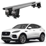 Today Auto Royal Jaguar E-Pace (X540) (2017 ve Sonrası) Uyumlu Gri Ara Atkı Port Bagaj Tavan Barı - Tavan barı seti
